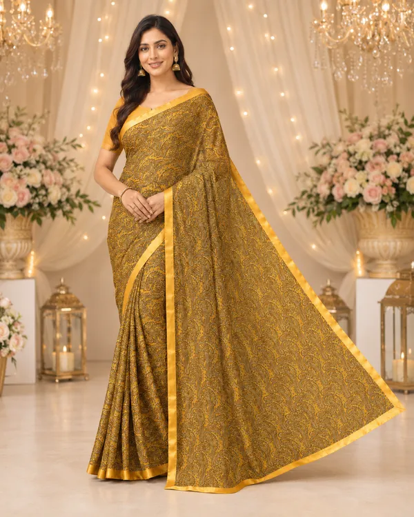 Stunning_Yellow_Leena_Chiffon_Saree