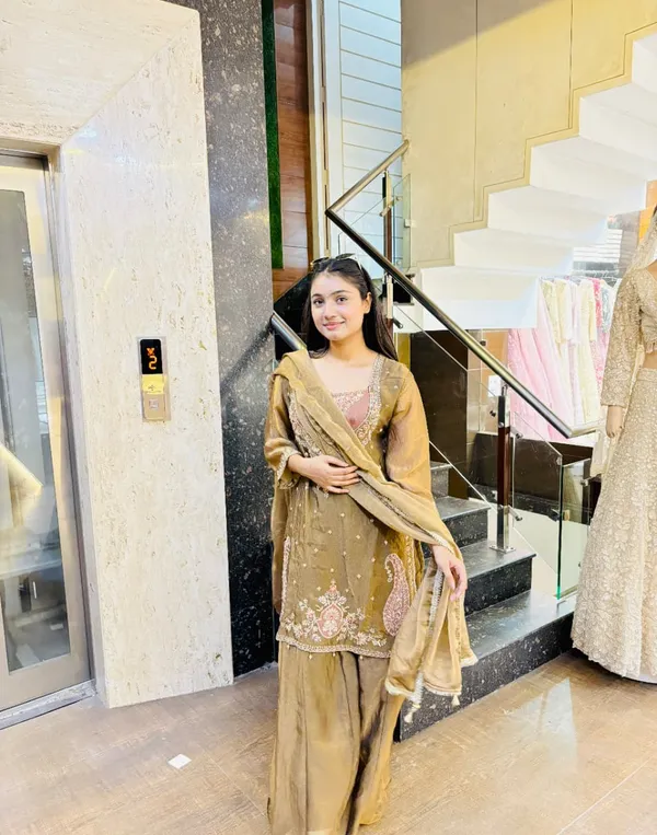 Elegant_Olive_Brown_Embroidered_Sharara_Set