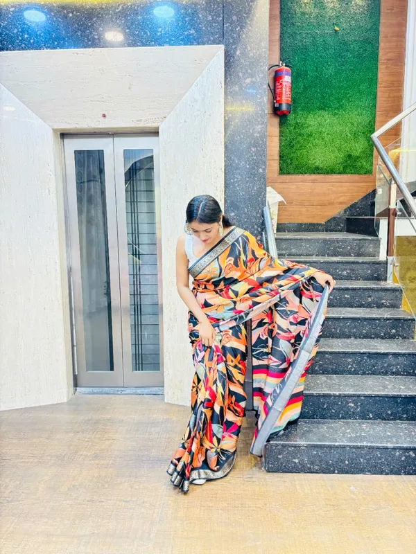 Exclusive_Black_Floral_Designer_Saree_with_Silver_Zari_Border_and_Contemporary_Multicolor_Print_for_Special_Occasions