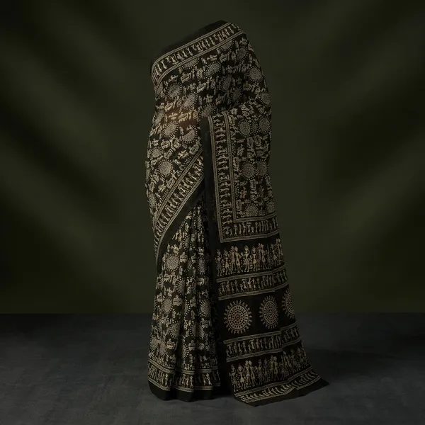 Premium_Black_Printed_Saree_For_Timeless_Style