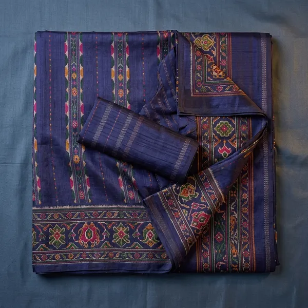 Royal_Blue_Elegance_With_Patola_Prints_Saree