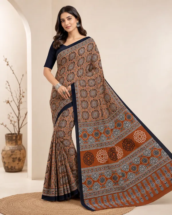 Cosmic_Rust_Ajrakh_Italian_Crepe_Saree