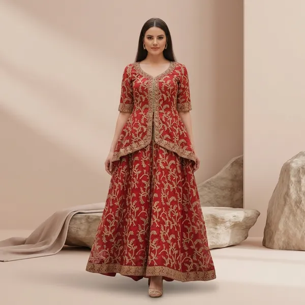 Red_Embroidered_Silk_Blend_Anarkali_Dress_for_Women