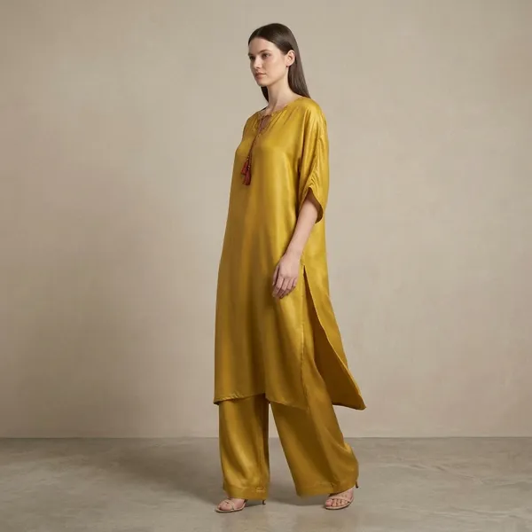 Mustard_Yellow_Satin_Kurta_Palazzo_Set_for_Women