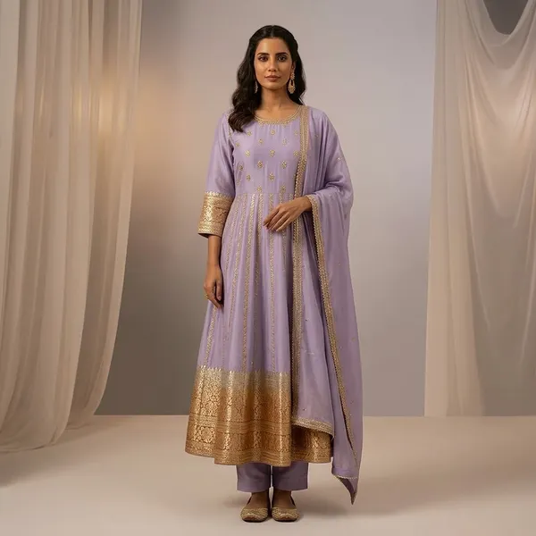 Lavender_Gold_Embroidered_Anarkali_Kurta_Set_for_Women