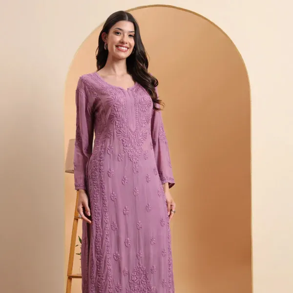 Lavender_Viscose_Chikankari_Kurta_Set_With_Palazzo_Dupatta_For_Women