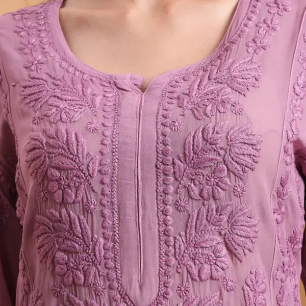 Lavender_Viscose_Chikankari_Kurta_Set_With_Palazzo_Dupatta_For_Women