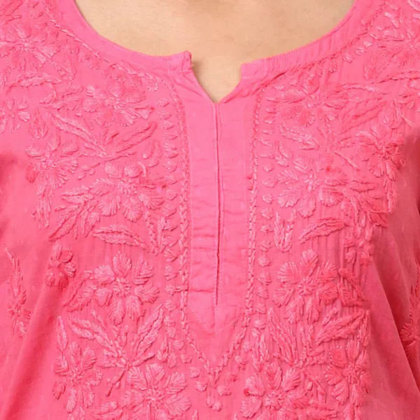 Pink_Cotton_Embroidered_Straight_Kurti_For_Women