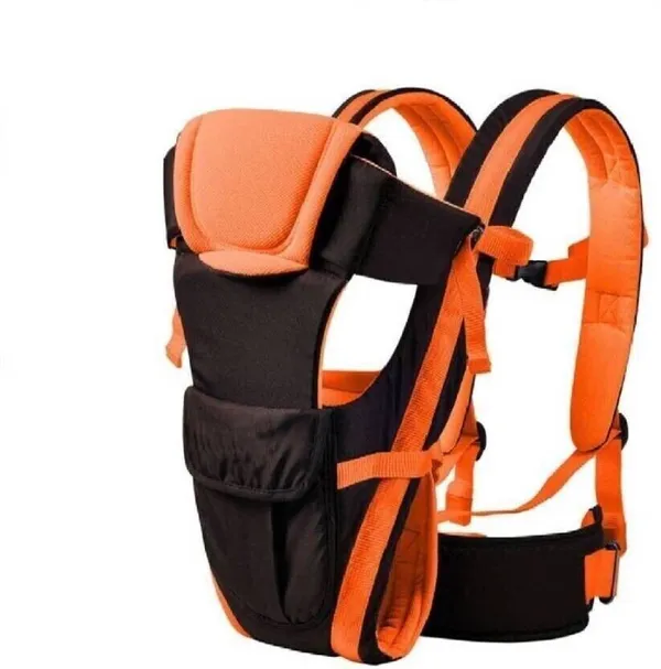Peony_Baby_Carrier_Bag/Adjustable_Hands_Free_4_In_1_Baby/Baby_Sefty_Belt/Child_Safety_Strip/Baby_Sling_Carrier_Bag/Baby_Back_Carrier_Bag/Kids_Carrier_Bag/Kids_Carrier_Belt_Orange_Baby_Carrie_Baby_Carrier_Orange,_Front_Carry_Facing_In