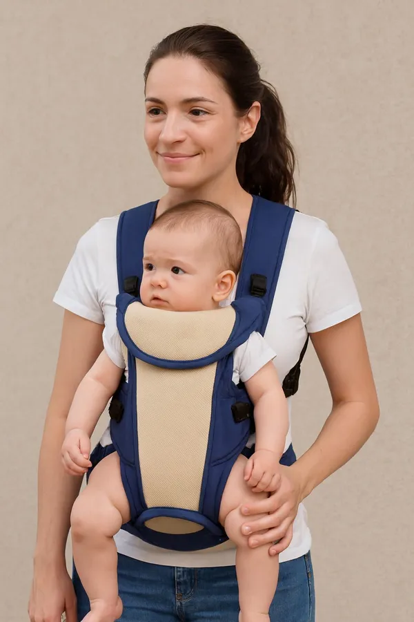 Spirited_Baby_Sefty_Belt/Child_Safety_Strip/Baby_Sling_Carrier_Bag/Baby_Back_Carrier_Bag/Kids_Carrier_Bag/Kids_Carrier_Belt_Baby_Carrier_Blue,_Front_Carry_Facing_Out