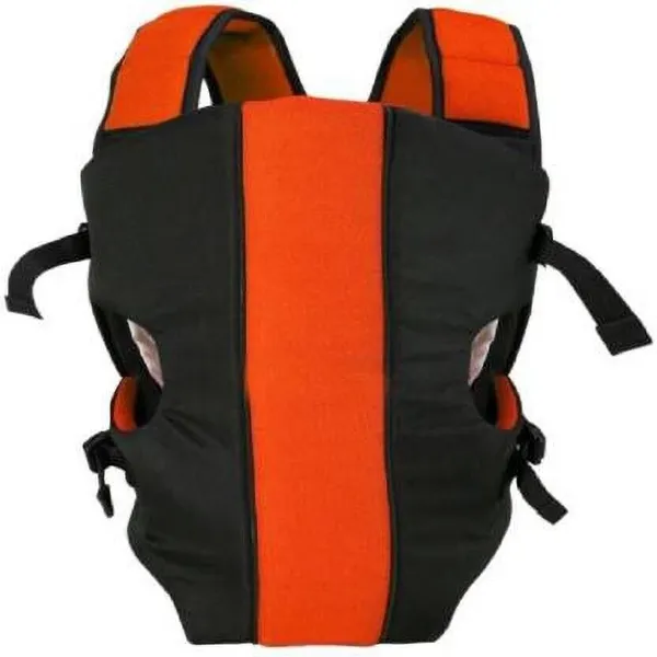 Little_Monkeys_4_Way_Carrying_Position,_With_Wide_Shoulder_Straps,_Adjustable_Belts_And_Cushioned_Inner_Portions_Baby_Carrier_Baby_Carrier_Orange_Black,_Front_Carry_Facing_Out