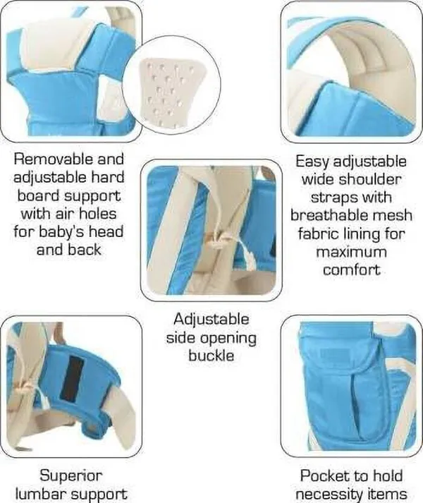 Little_Monkeys_4_In_1_Position_With_Comfortable_Head_Support_&_Buckle_Straps_Baby_Carrier_Baby_Carrier_Skyblue,_Front_Carry_Facing_Out