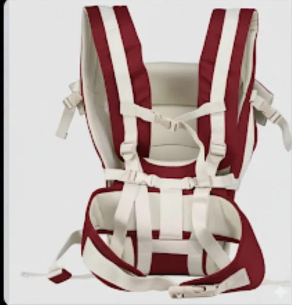 Herchoice_Baby_Carrier_Bag_Baby_Carrier_Maroon,_Front_Carry_Facing_In