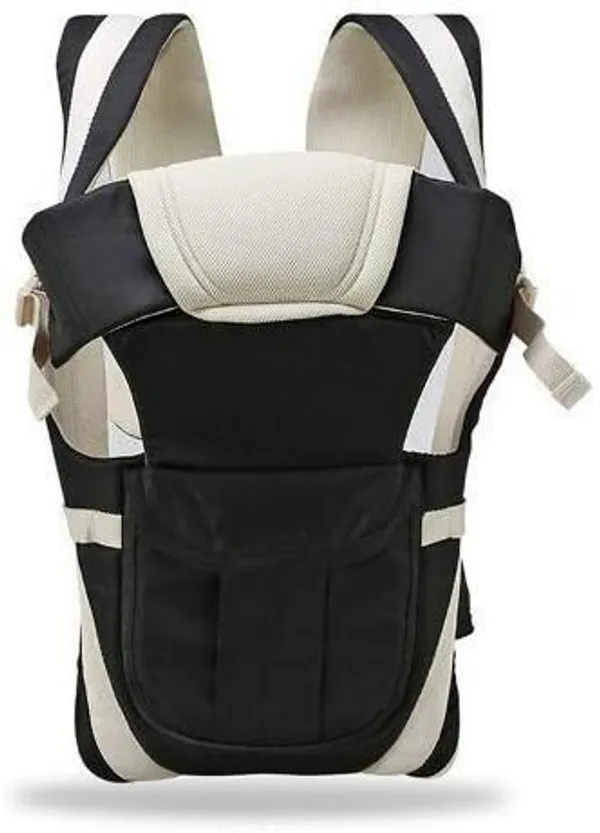 Ctm_Exports_Baby_Carry_Bags_For_0_To_2_Years_|_Baby_Carrier_With_Safety_Belt_|_Baby_Carrier,_Carry_Bag_|_Baby_-_4_In_1_Bag_-_Black_And_Cream_Black_Baby_Carrier_Black,_Front_Carry_Facing_In