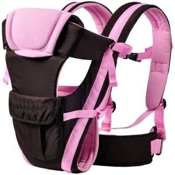 Nestra_Baby_Carrier_Shoulder_Belt_Backpack_Baby_Holding_Strap_Adjustable_Carry_Bag_Baby_Carrier_Pink,_Front_Carry_Facing_In