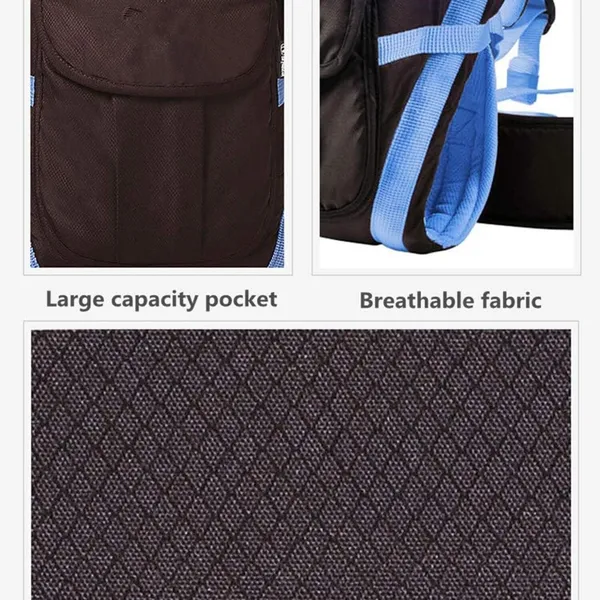 Nestra_Baby_Carrier_Shoulder_Belt_Backpack_Baby_Holding_Strap_Adjustable_Carry_Bag_Baby_Carrier_Pink,_Front_Carry_Facing_In