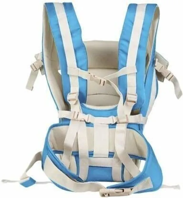 Nestra_Comfortable_Baby_Carrier_Cum_Kangaroo_Bag/Honeycomb_Texture_Baby_Carrier_Skyblue,_Front_Carry_Facing_In