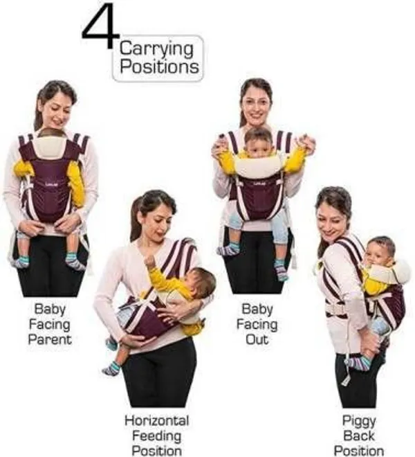 Bmtoys_Bm_Toys_Brown_Baby_Carrier_Baby_Carrier_Brown,_White,_Back_Carry