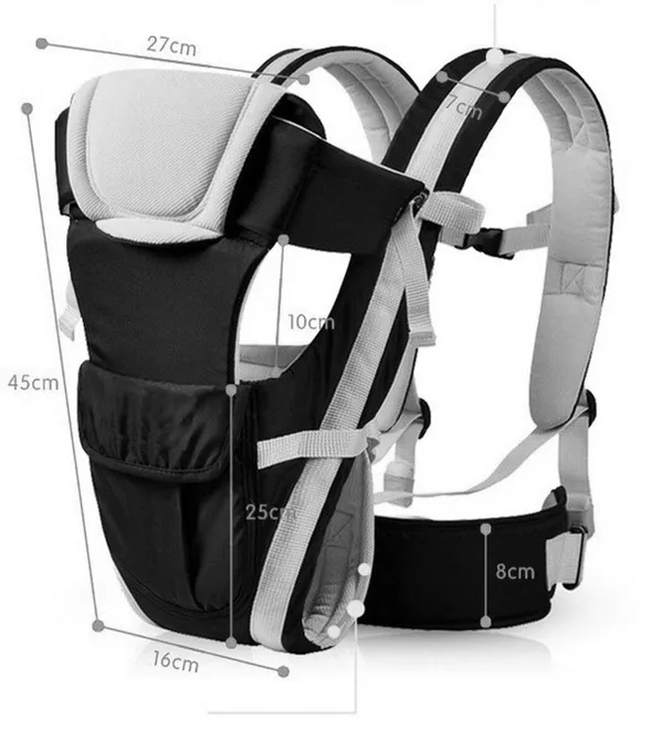 Woocute_Baby_Front_Carrier_,_Cuddler_Kids_Facing_In_And_Out_Position,_Strap_Adjustable_Baby_Carrier_Navy_Blue,_Front_Carry_Facing_Out
