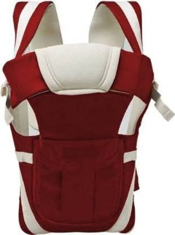 Woocute_Baby_Front_Carrier_,_Cuddler_Kids_Facing_In_And_Out_Position,_Strap_Adjustable_Baby_Carrier_(Maroon,_Front_Carry_Facing_Out)