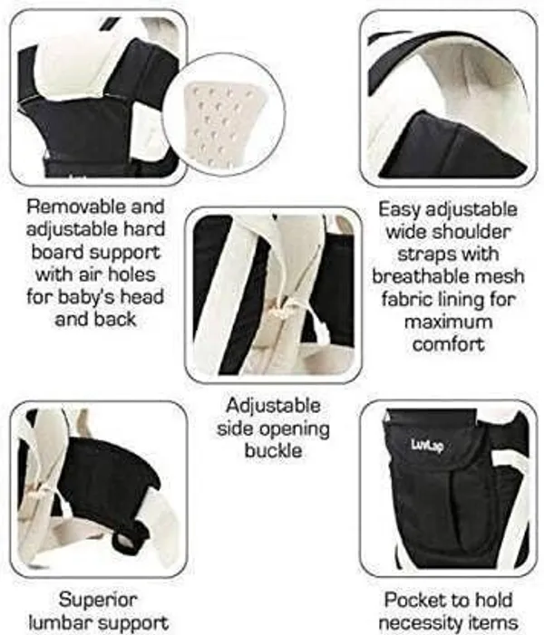 Dream_Choice_4-In-1_Baby_Carrier_Cum_Kangaroo_Bag_With_Safety_Belt_And_Buckle_Straps_Black_Baby_Carrier_Black,_Pink,_Front_Carry_Facing_In