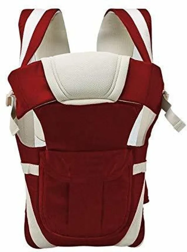 Avni_Collection_Baby_Carrier_Bag/Adjustable_Hands_Free_4_In_1_Maroon_Front_Carry_Facing_Baby_Carrier_Maroon,_Front_Carry_Facing_In