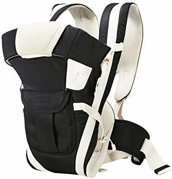 Mom_And_Son_Breathable_Carrier_4_In_1_Infant_Backpack_Baby_Carrier_Black,_Front_Carry_Facing_Out