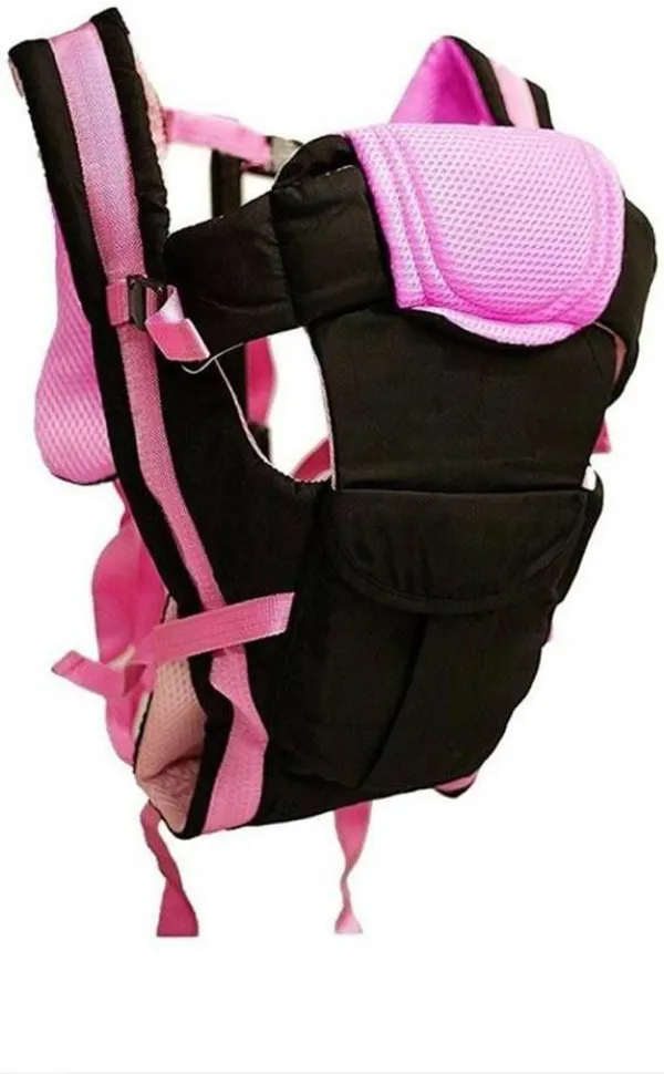 Duza_Baby_Carrier_4In1_Adjustable_Kangaroo_Style_Bag_Baby_Carrier_Pink,_Front_Carry_Facing_In