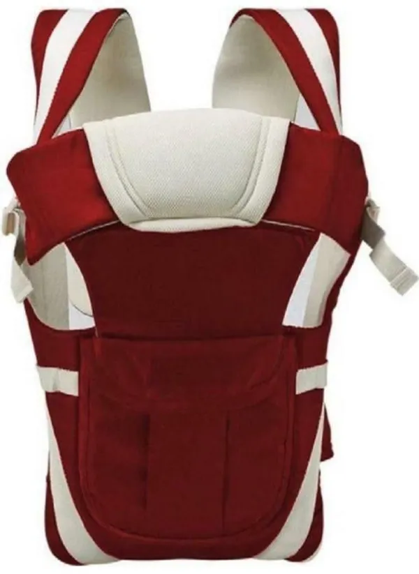 Duza_Baby_Carrier_4In1_Adjustable_Kangaroo_Style_Bag_Baby_Carrier_Maroon,_Front_Carry_Facing_In