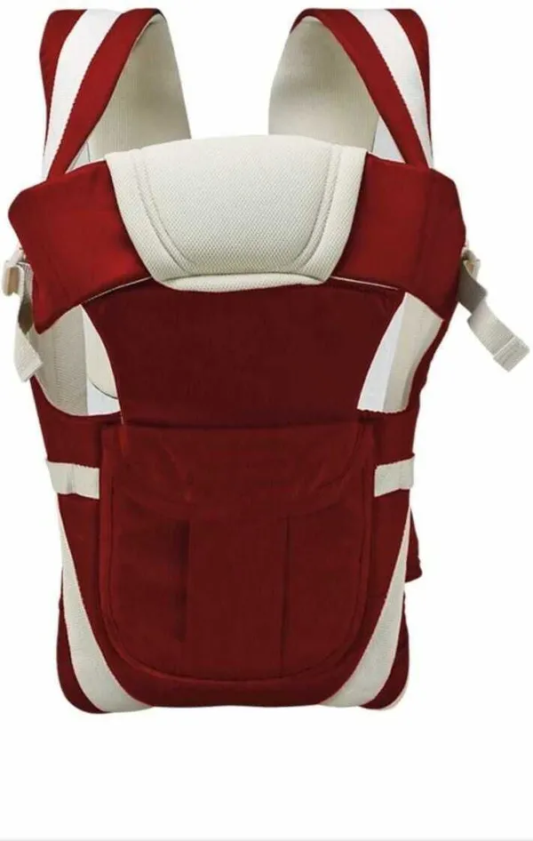 Shiv_Baby_Carrier_4-In-1_Adjustable_Kangaroo_Style_Bag_Baby_Carrier_Maroon,_Front_Carry_Facing_In