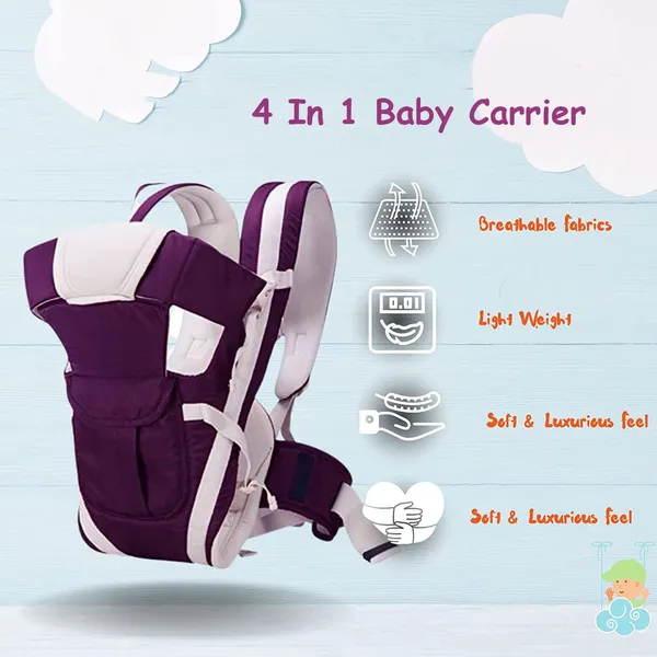 Carryx_Baby_Carrier_Bag_For_0_To_2_Years,_4-In-1_Position,_Soft_&_Comfortable_Baby_Carrier_Purple,_Front_Carry_Facing_In