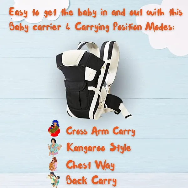 Carryx_Baby_Carrier_Bag_For_0_To_2_Years,_4-In-1_Position,_Soft_&_Comfortable_Baby_Carrier_Black,_Front_Carry_Facing_In