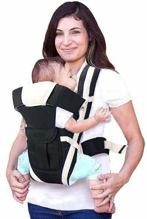 Vi_International_Baby_Carry_Bags_For_0_To_2_Years_|_With_Safety_Belt_&_Buckle_Straps_Sky_Blue_Baby_Carrier_Black,_Front_Carry_Facing_In