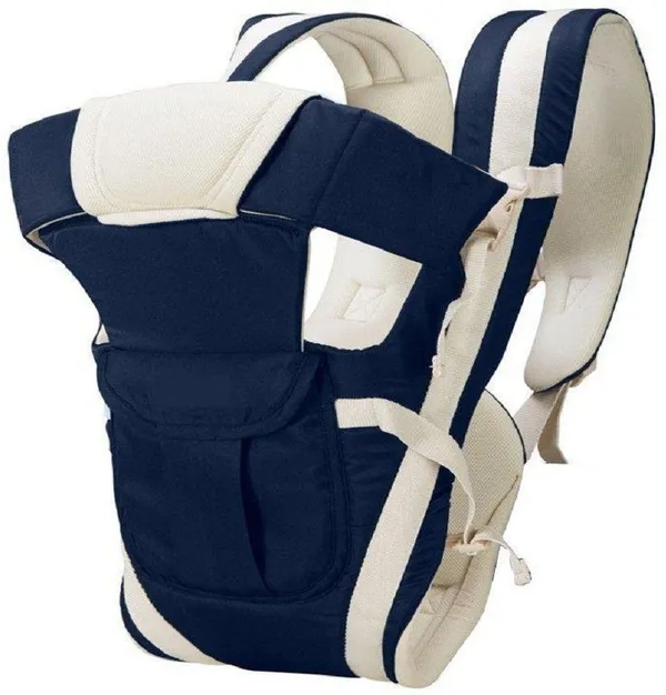 Vi_International_Adjustable_Hands-Free_4-In-1_Baby_Carrier_Bag_Baby_Carrier_Navy_Blue,_Front_Carry_Facing_In