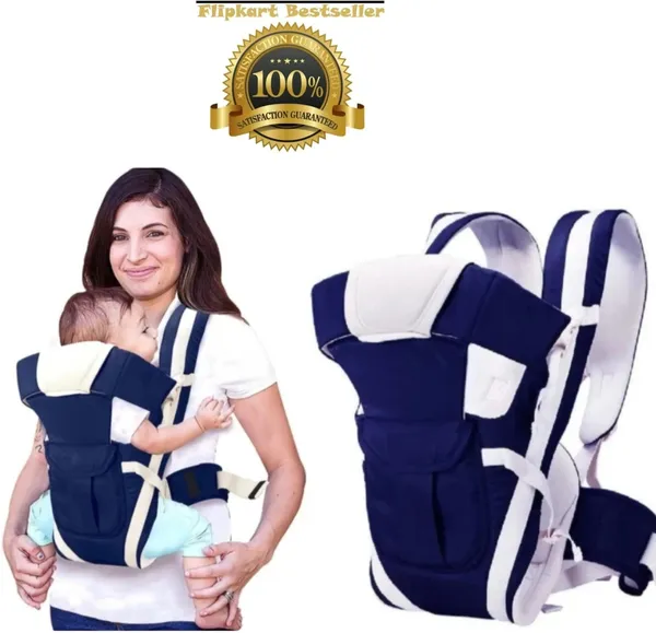 V_N_International_High_Quality_Baby_Carrier_4_In_Position_With_Safety_Belt_/Head_Support_Baby_Carrier_Navy_Blue,_Front_Carry_Facing_In