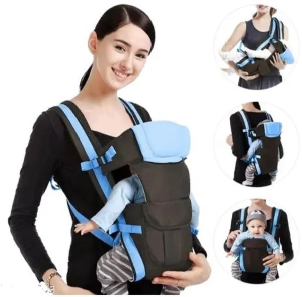 V_N_International_Baby_Carrier_4_In_1_Position_With_Comfortable_/_Carry_Bag_/_Head_Support_Baby_Carrier_Firozi,_Front_Carry_Facing_In