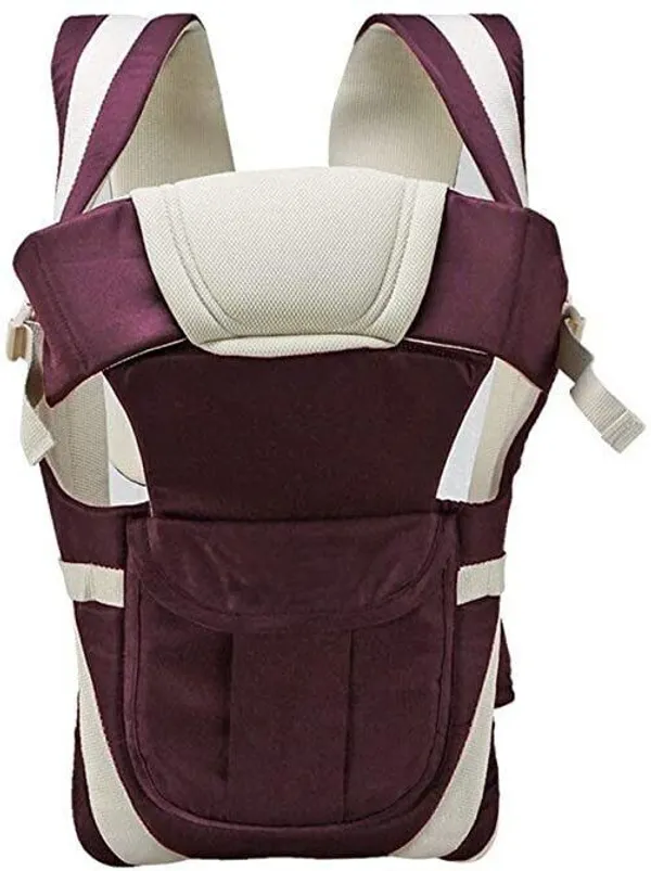 V_N_International_Baby_Carrier_4_In_1_Position_With_Comfortable_/_Carry_Bag_/_Head_Support_Baby_Carrier_Purple,_Front_Carry_Facing_In