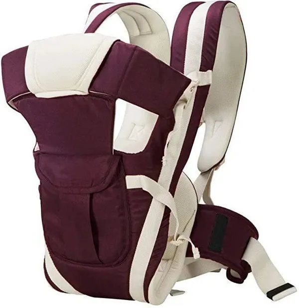 V_N_International_Baby_Carrier_4_In_1_Position_With_Comfortable_/_Carry_Bag_/_Head_Support_Baby_Carrier_Purple,_Front_Carry_Facing_In