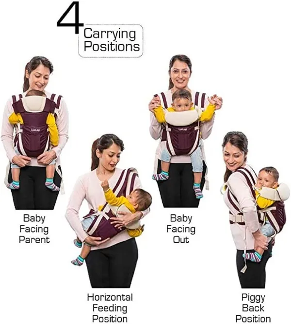 Alwaysup_4-In-1_Adjustable_Baby_New_Carrier_Cum_Kangaroo_Bag/Honeycomb_Texture_Baby_Carrier_Blue,_Front_Carry_Facing_Out