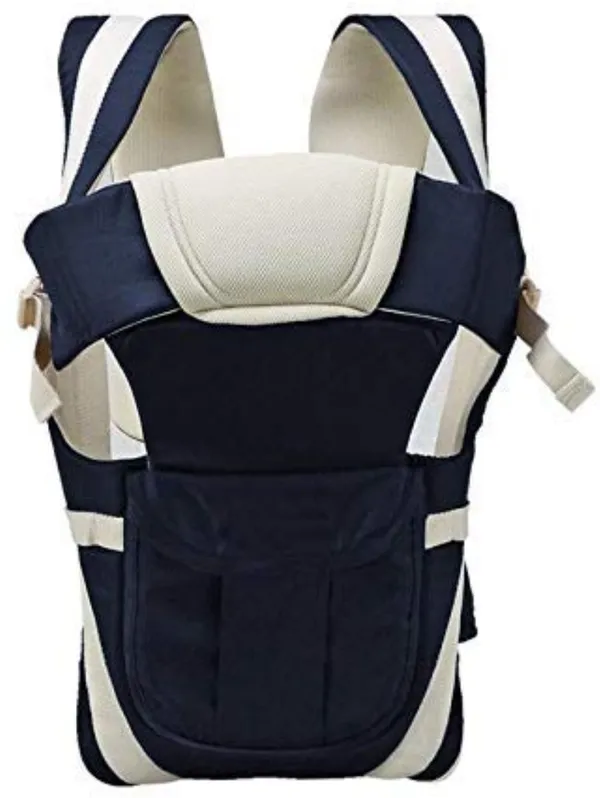 Alwaysup_Baby_New_Born_Carrier_Cum_Kangaroo_Bag/Honeycomb_Texture_Navy_Baby_Carrier_Blue,_Front_Carry_Facing_Out