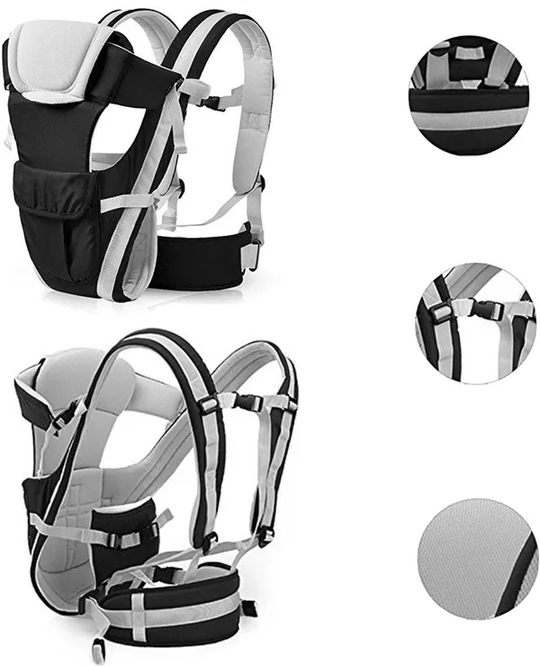 Elitify_High_Quality_Baby_Carry_Bag_With_Strong_Belt_4_In_1_Position_J23_Baby_Carrier_Black,_Front_Carry_Facing_Out