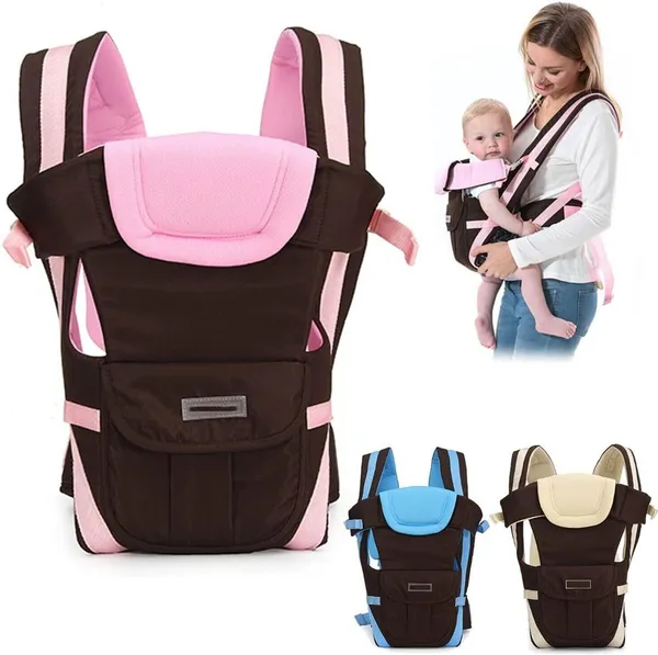 Atharv_Enterprises_Kids_4-In-1_Adjustable_Baby_Carrier_Cum_Kangaroo_Bag/Honeycomb_Texture_Baby_Carry_Sling/Back/Front_Carrier_For_Baby_With_Safety_Belt_And_Buckle_Straps_Baby_Cuddler_(Multicolor,_Front_Carry_Facing_Out)