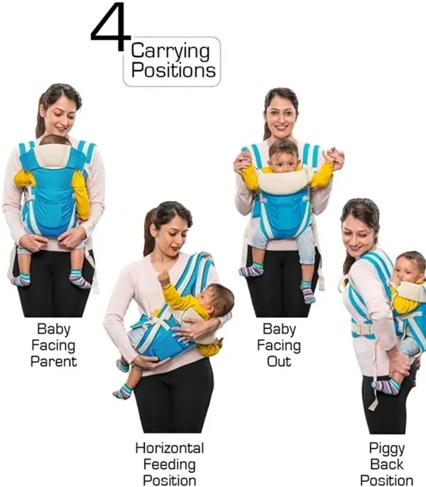 Atharv_Enterprises_Kids_4-In-1_Adjustable_Baby_Carrier_Cum_Kangaroo_Bag/Honeycomb_Texture_Baby_Carry_Sling/Back/Front_Carrier_For_Baby_With_Safety_Belt_And_Buckle_Straps_Baby_Cuddler_(Multicolor,_Front_Carry_Facing_Out)