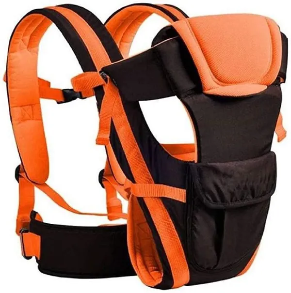 Atharv_Enterprises_Kids_4-In-1_Adjustable_Baby_Carrier_Cum_Kangaroo_Bag/Honeycomb_Texture_Baby_Carry_Sling/Back/Front_Carrier_For_Baby_With_Safety_Belt_And_Buckle_Straps_Baby_Cuddler_Multicolor,_Front_Carry_Facing_Out