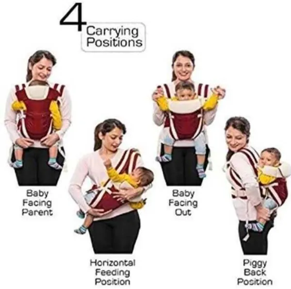Brijj_Helth_Care_Baby_Carry_Bag_Maroon_Baby_Carrier_Maroon_Red,_Back_Carry