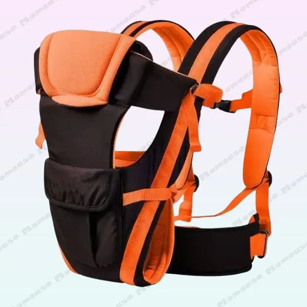 Smallsteps_Best_Newborn_Baby_Carrier_Multipurpose_Front_&_Back_Facing_Bag_Baby_Carrier_Orange,_Back_Carry