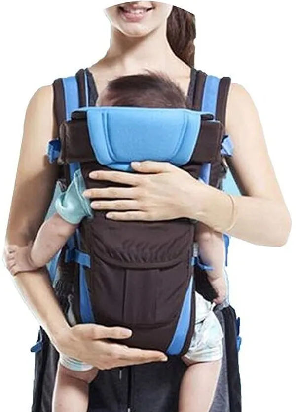 Sd_Shine_Diva_High_Quality_Back/Front_Carrier_For_Baby_With_Safety_Belt_And_Buckle_Straps_Baby_Carrier_Black,_Front_Carry_Facing_Out