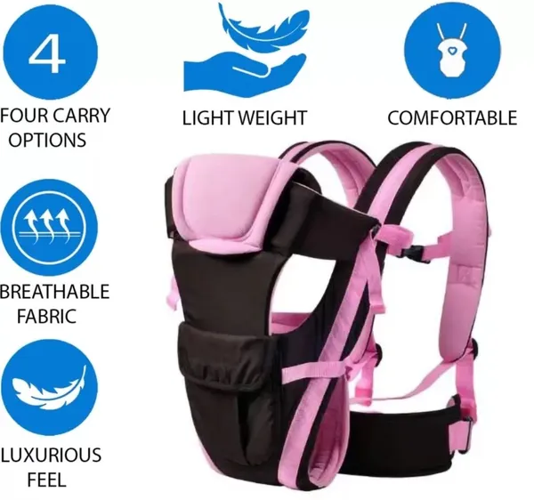 Theminiverse_Carirer01_Baby_Carrier_Pink,_Front_Carry_Facing_In