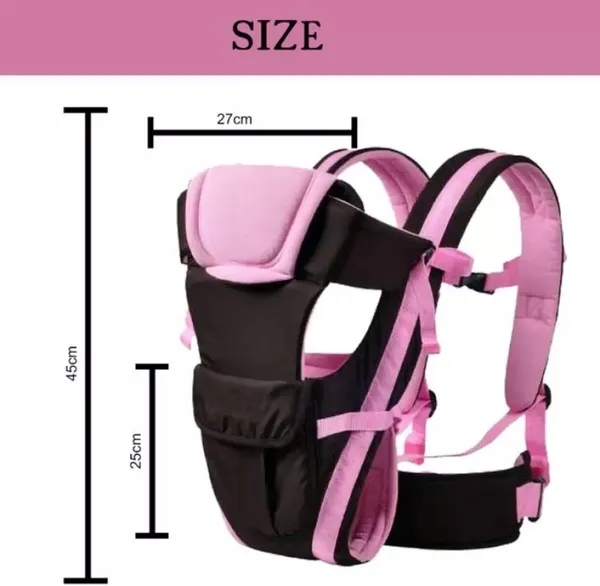 Theminiverse_Carirer01_Baby_Carrier_Pink,_Front_Carry_Facing_In