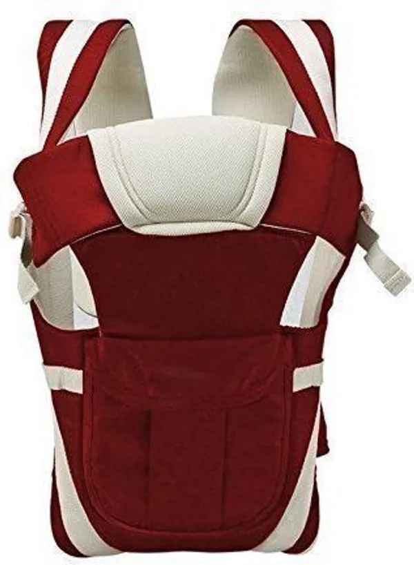V_N_International_High_Quality_Baby_Carrier_4_In_Position_With_Safety_Belt_/Head_Support_Baby_Carrier_Maroon,_Front_Carry_Facing_In